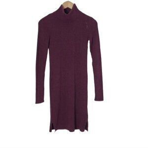 Aritzia Wilfred Free Mariel Ribbed Mockneck Sweater Dress Women's Size XS